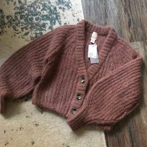 H&M ribbed knit cardigan NWT